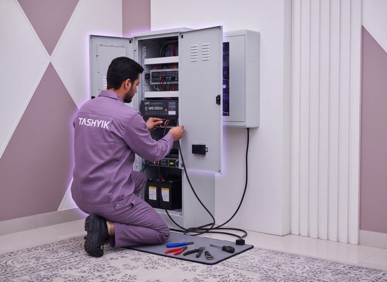 خدمة تركيب UPS أو منظم جهد