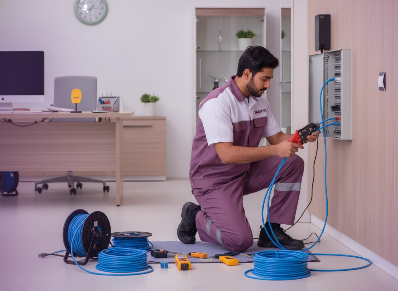 خدمة تمديد كيبل شبكة LAN/Cat6 (لكل نقطة)
