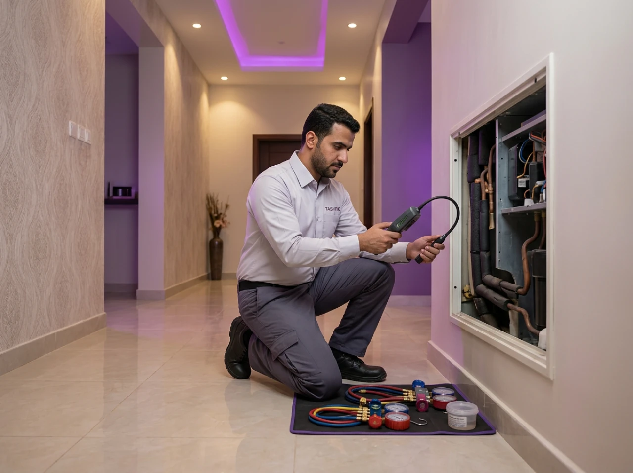 خدمة كشف تسرب فريون مخفي