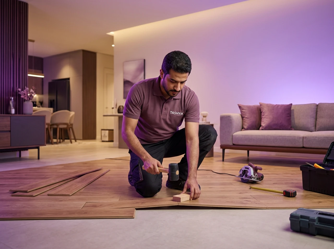 Serbisyo Pag-install ng parquet na gawa sa kahoy