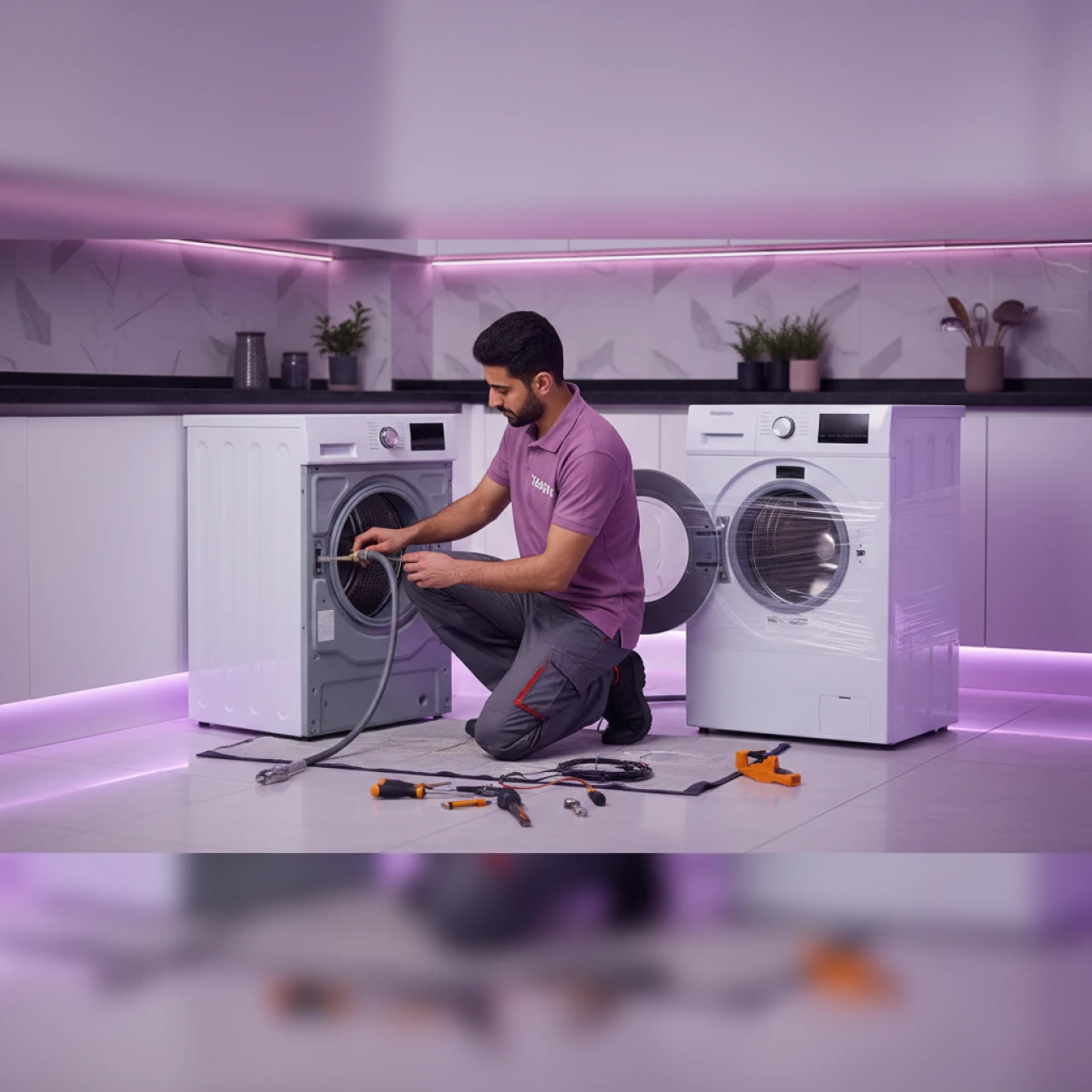 خدمة فك وتركيب مكينه الغسيل