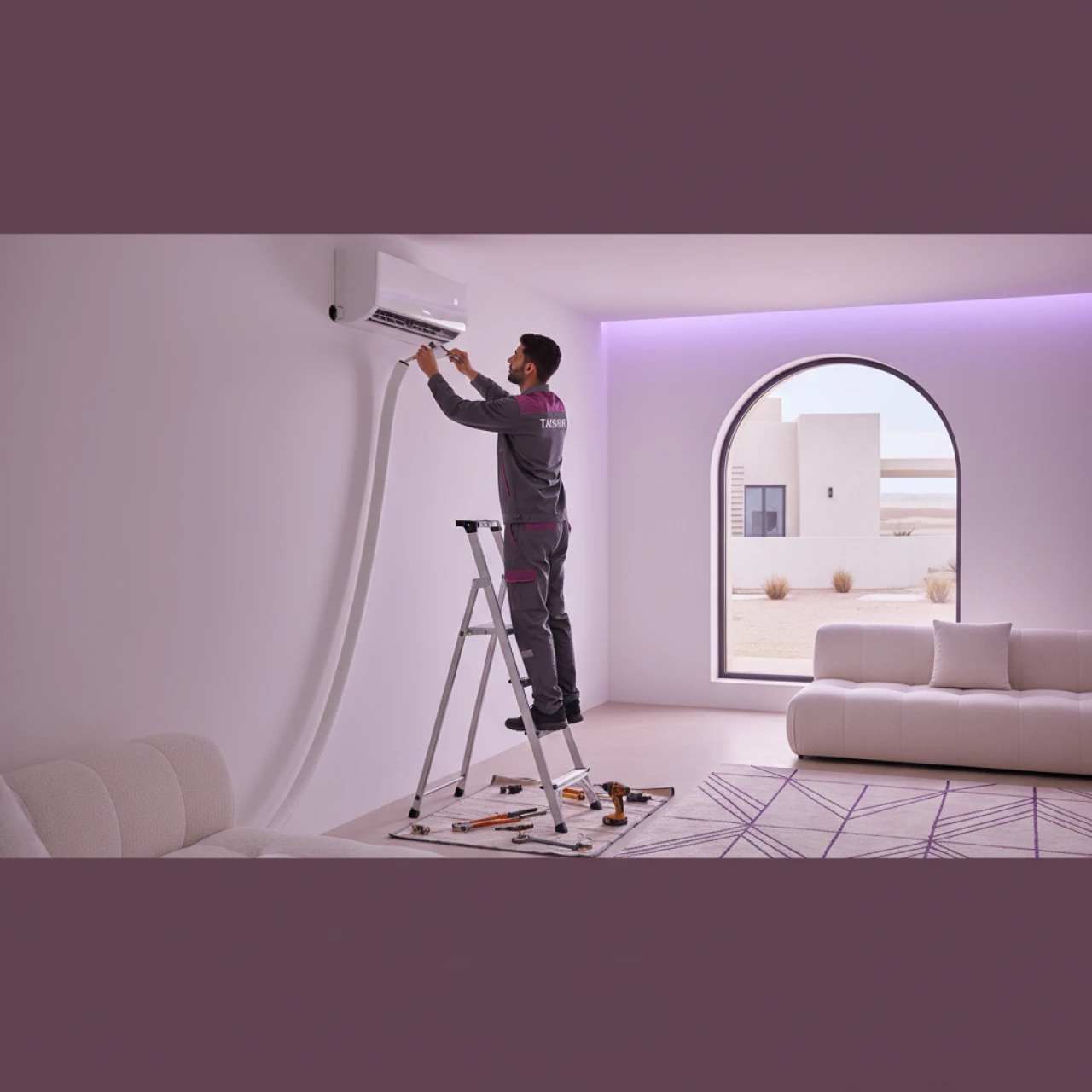 توسیع کے ساتھ ایئر کنڈیشنر کی تنصیب کو تقسیم کریں۔ سروس