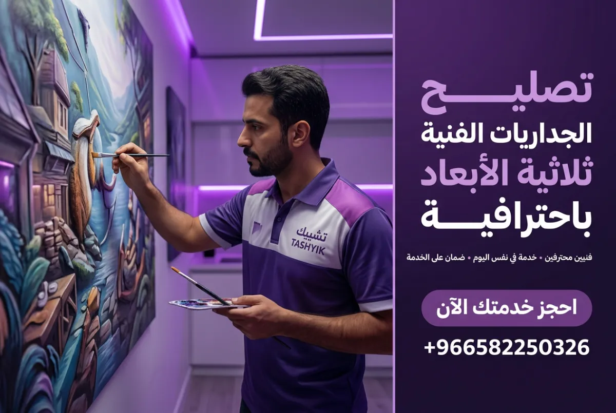 رسم ميورال يدوي ثلاثي الأبعاد: فن يضفي الحياة على جدران منزلك مع تشييك