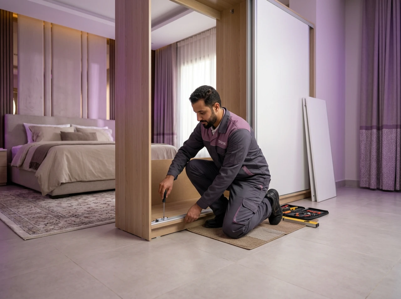 Service Démontage ou assemblage d'une armoire à porte coulissante